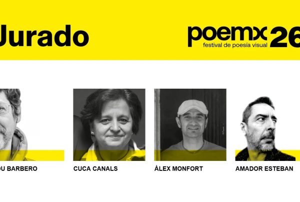 Jurado de Poemx 2026: Edu Barbero, Cuca Canals, Àlex Monfort y Amador Esteban